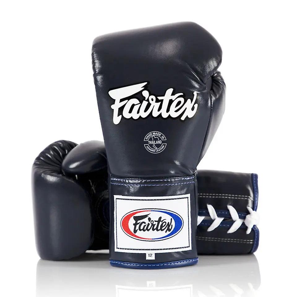 Fairtex lace-up boxing gloves - red