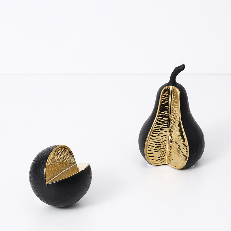 Black Pear Ornament -B Fa-D21088B