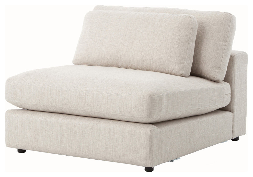 Bloor Sectional Sofa Piece  Armless   Transitional   Armchairs And Accent Chairs   by The Khazana Home Austin Furniture Store  Houzz