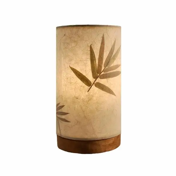 Handmade Paper Cylinder Mini Bamboo Lamp