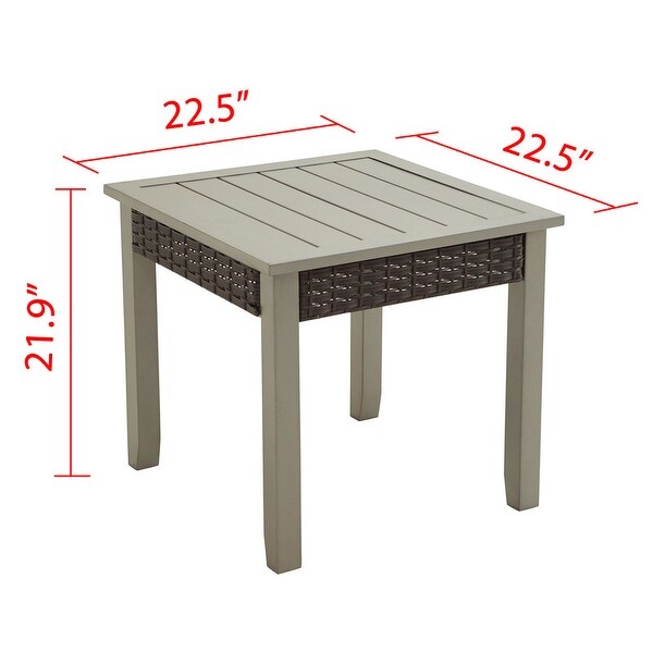 Patio Festival Outdoor Thermal Transfer Collection Side Table