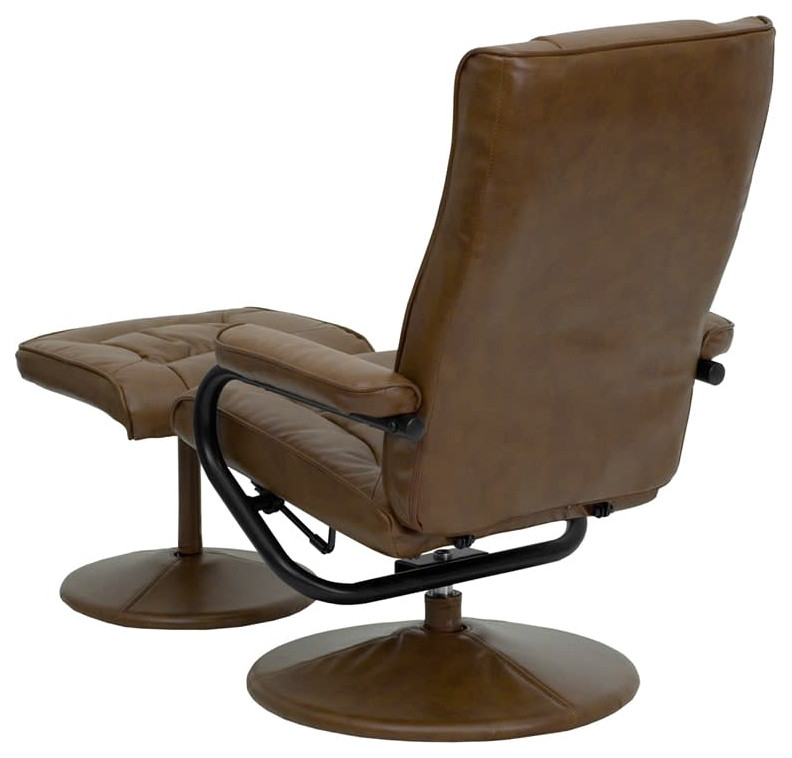 Roseto FFIF79918 37 1/2 Inch Tall Metal Framed LeatherSoft   Recliner Chairs   by Buildcom  Houzz