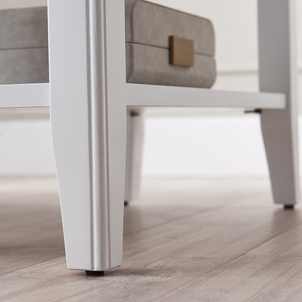 Leick Home Laurent Narrow End Table with Shelf