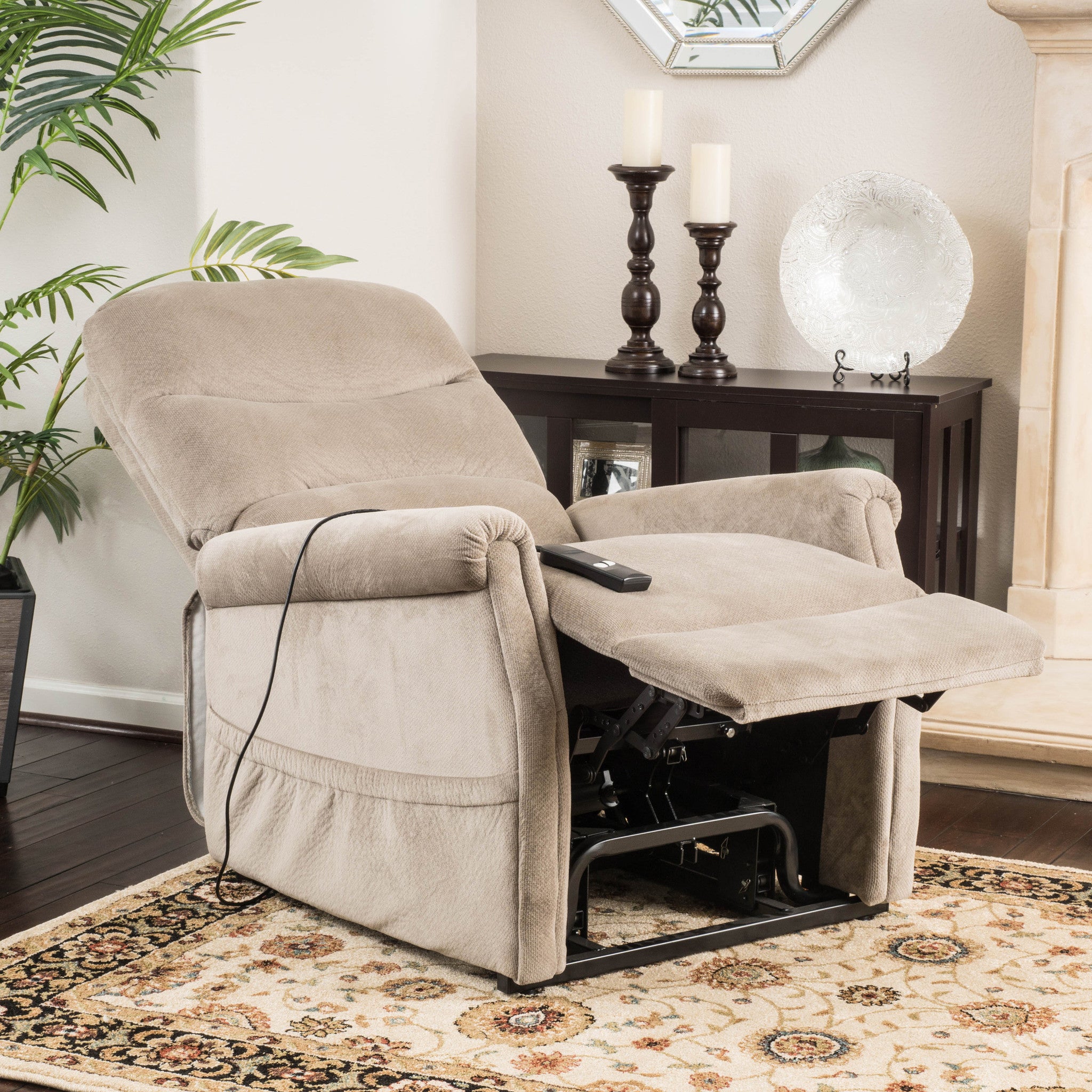 Alan Fabric Lift Up Recliner Chair