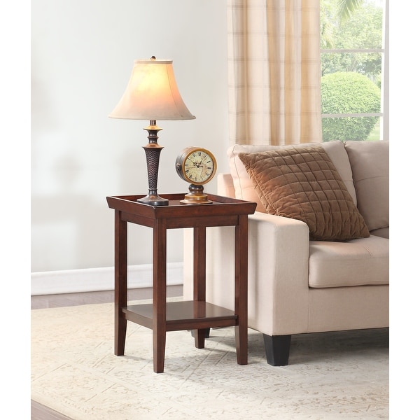 Porch and Den Luxembourg Rubberwood End Table