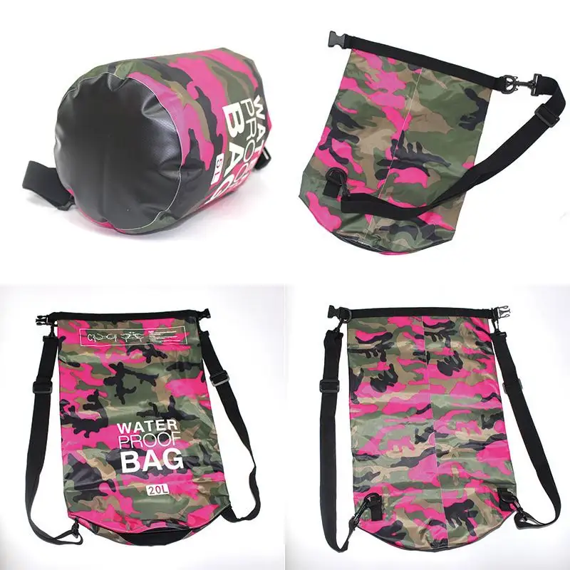 Camouflage Roll Drybag Backpack 2L 5L 10L 15L 20L 30L Waterproof Dry Bag For Outdoor Sport