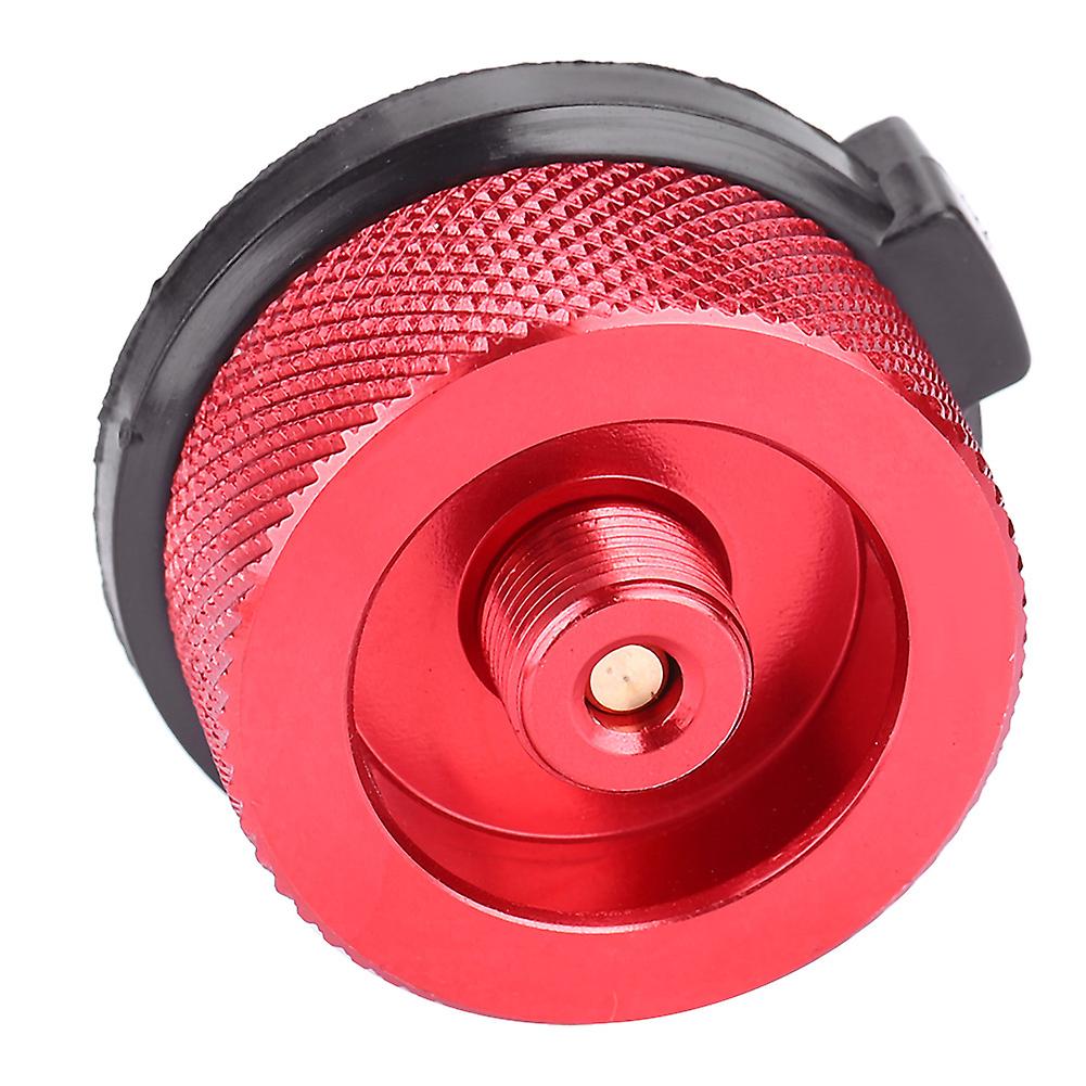 Outdoor Stove Burners Adaptor Input Screw Type Converter Connector Valve Gas Tank Adapter Red