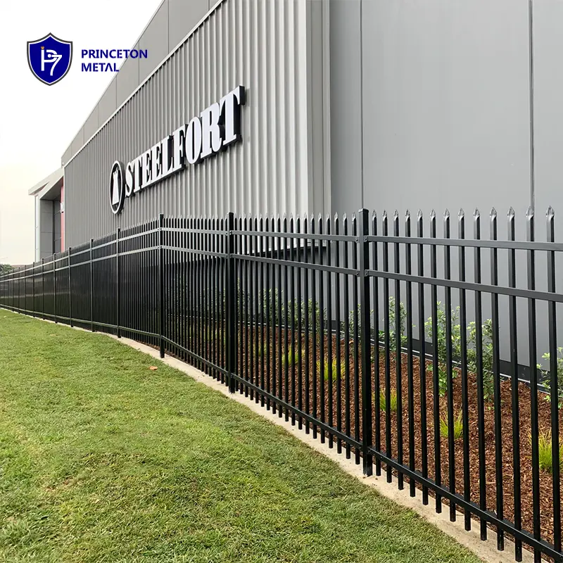 European Design metal fence Anti shock no rust Prefab aluminum Garden Fence With Post