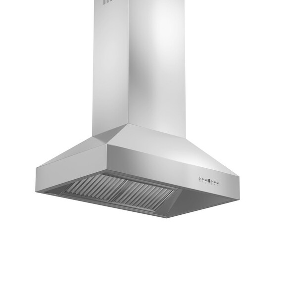 ZLINE Ducted Island Mount Range Hood with Remote Blower in Stainless Steel