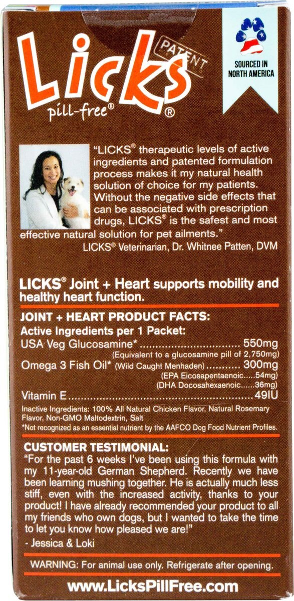 Licks Pill-Free JOINT + HEART Mobility Support Dog Supplement