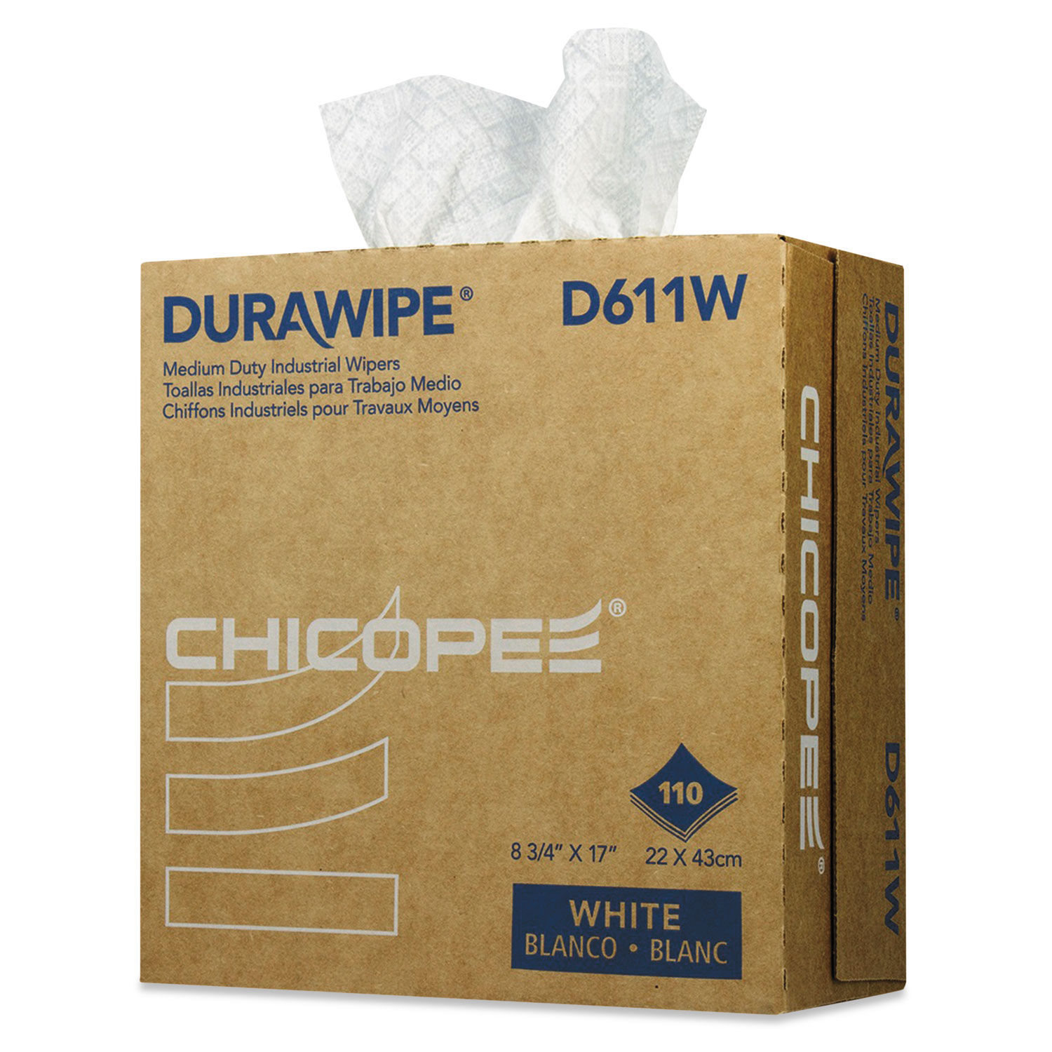 Durawipe Medium-Duty Industrial Wipers by Chicopeeandreg; CHID611W