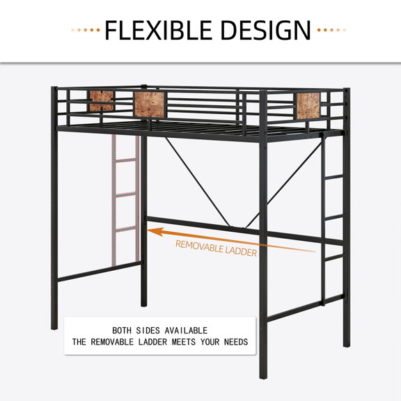 Metal Bunk Bed Twin over Twin  Heavy Duty Twin Bun...