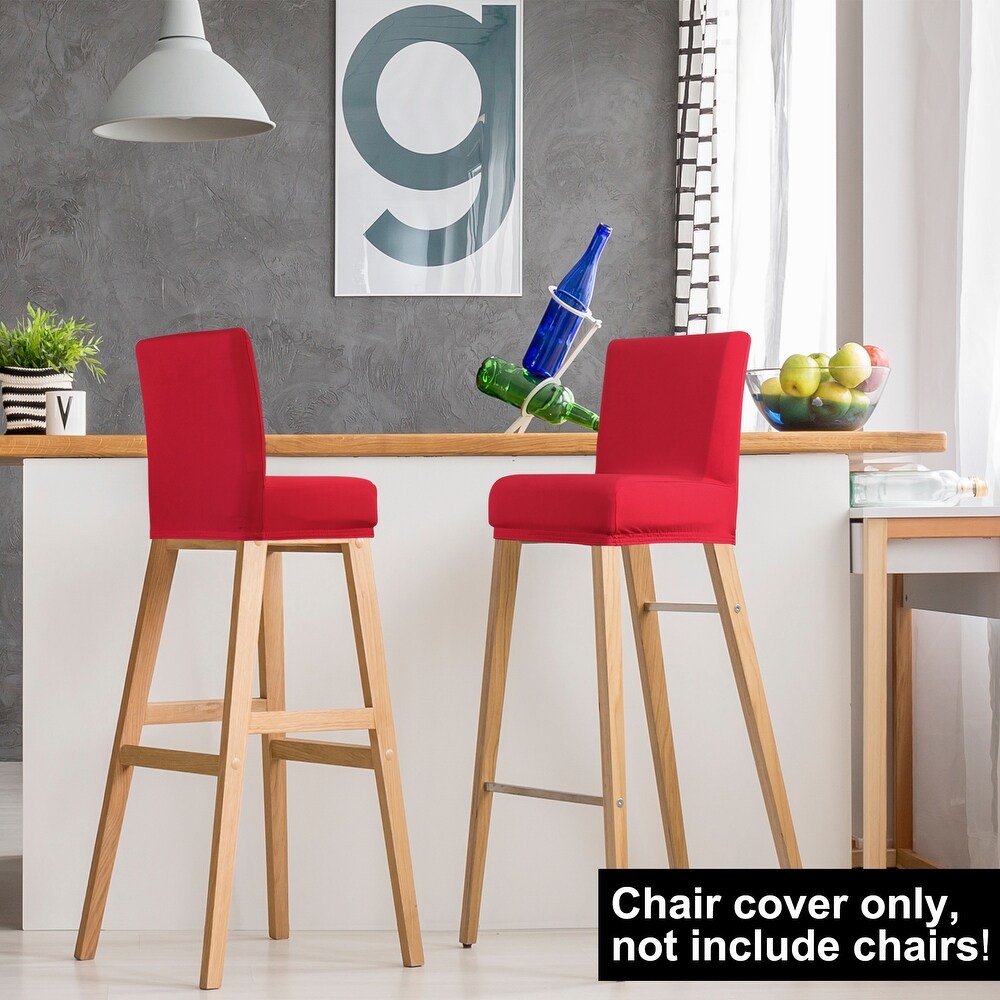 Stretch Bar Stool Cover for Bar Height Side Chair Slipcovers