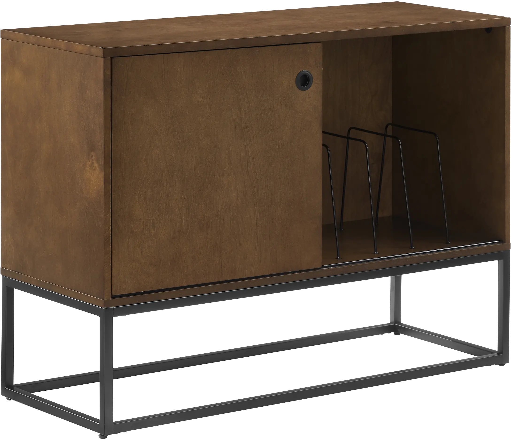 Byron Media Console with Black Base