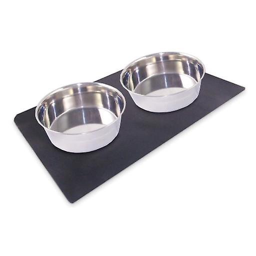 Arquivet Black Set Feeder and Waterer with Base