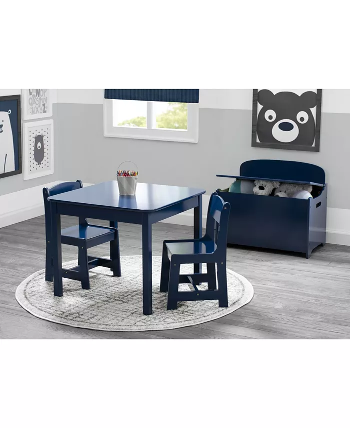 Delta Children Mysize Wood Table and Chairs Set  3 Piece