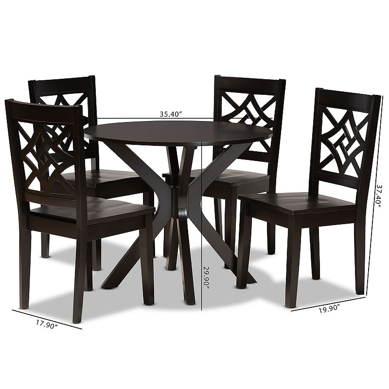 Baxton Studio Miela Dining 5-piece Set