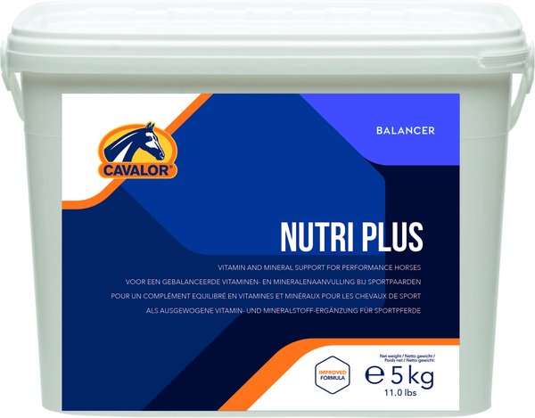 Cavalor Nutri Plus Vitamin and Mineral Pellets Horse Supplement， 11-lb tub