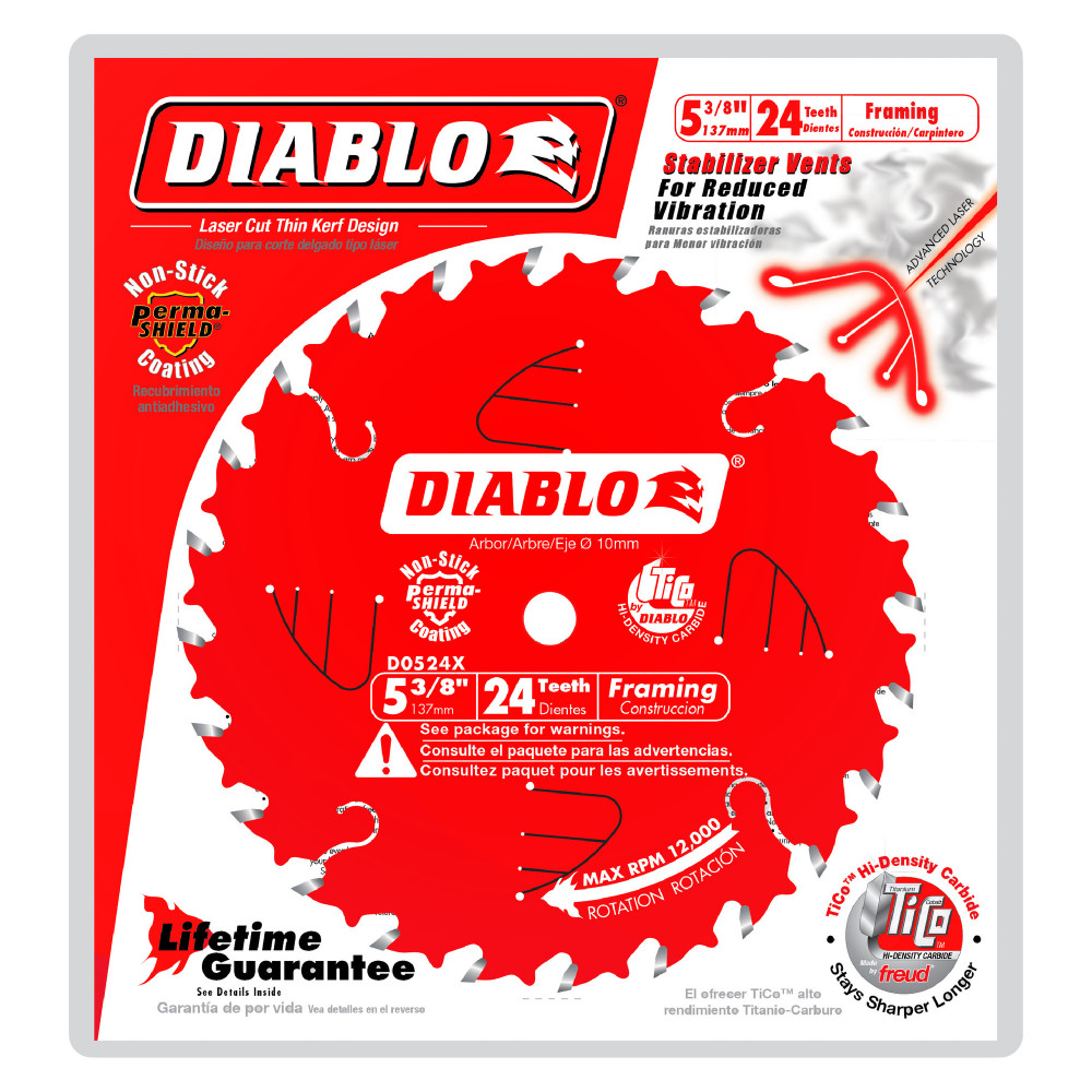 Diablo Circular Saw Blade 5 1/2 x 18 Tooth Fast Framing ;