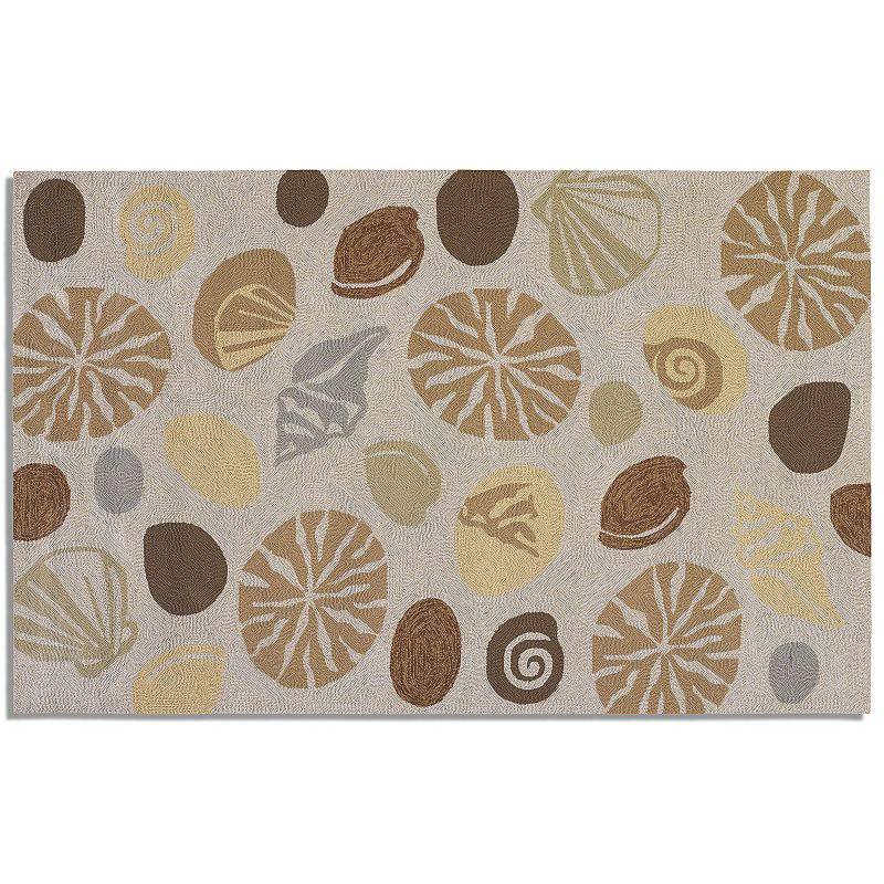 Couristan Outdoor Escape Barnegat Bay Shell Indoor Outdoor Rug