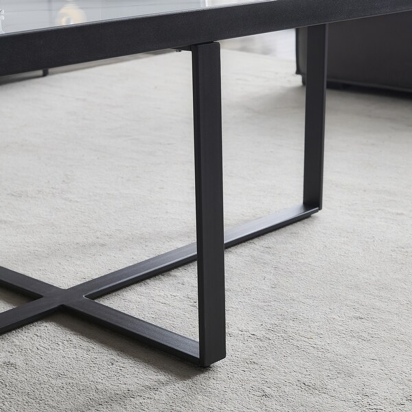 Rectangle Coffee Table with Sintered Stone Tabletop