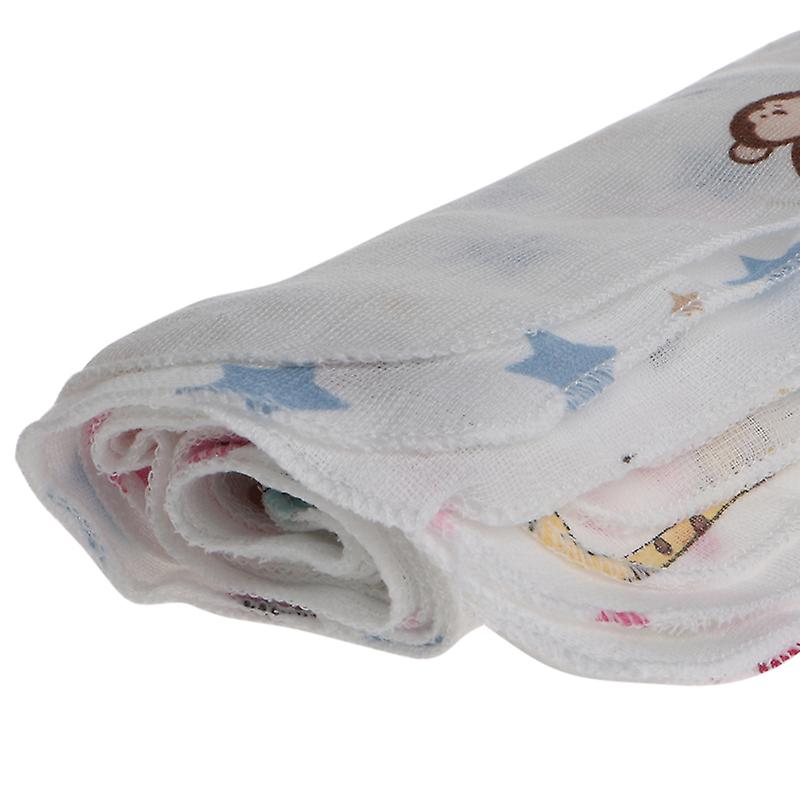 10pcs Baby Infant Towel 28*28cm Muslin Towel Handkerchiefs Two Layers Wipe Towel 900c