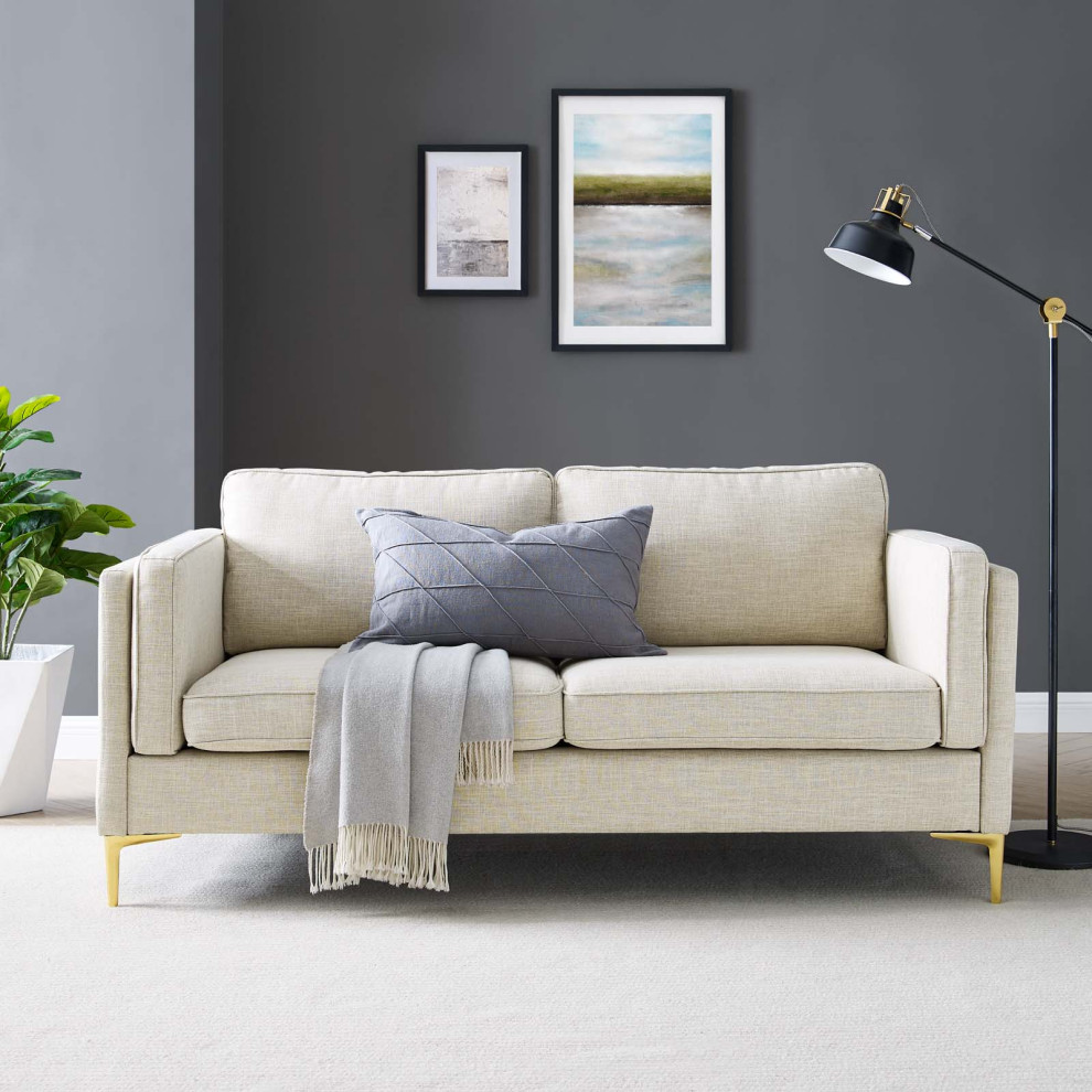 Kaiya Fabric Sofa   Midcentury   Sofas   by Modway  Houzz