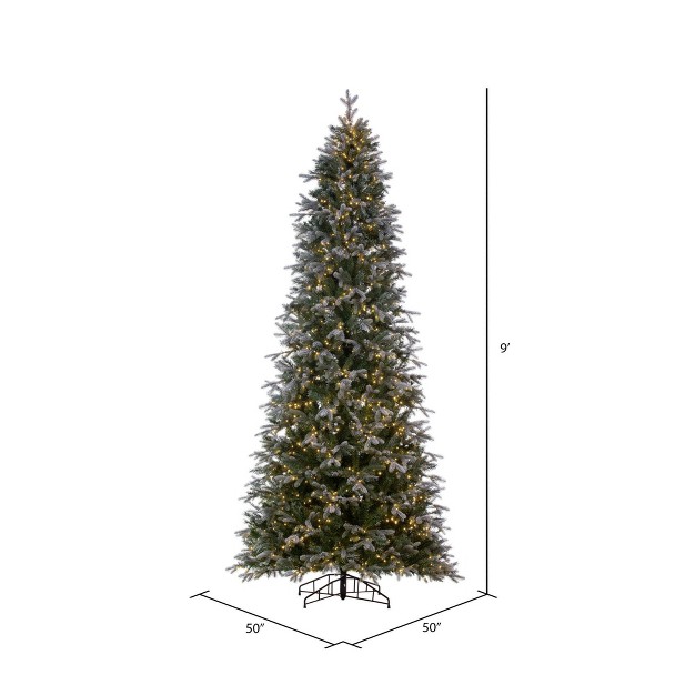 Vickerman Artificial Frosted Slim Douglas Fir Christmas Tree