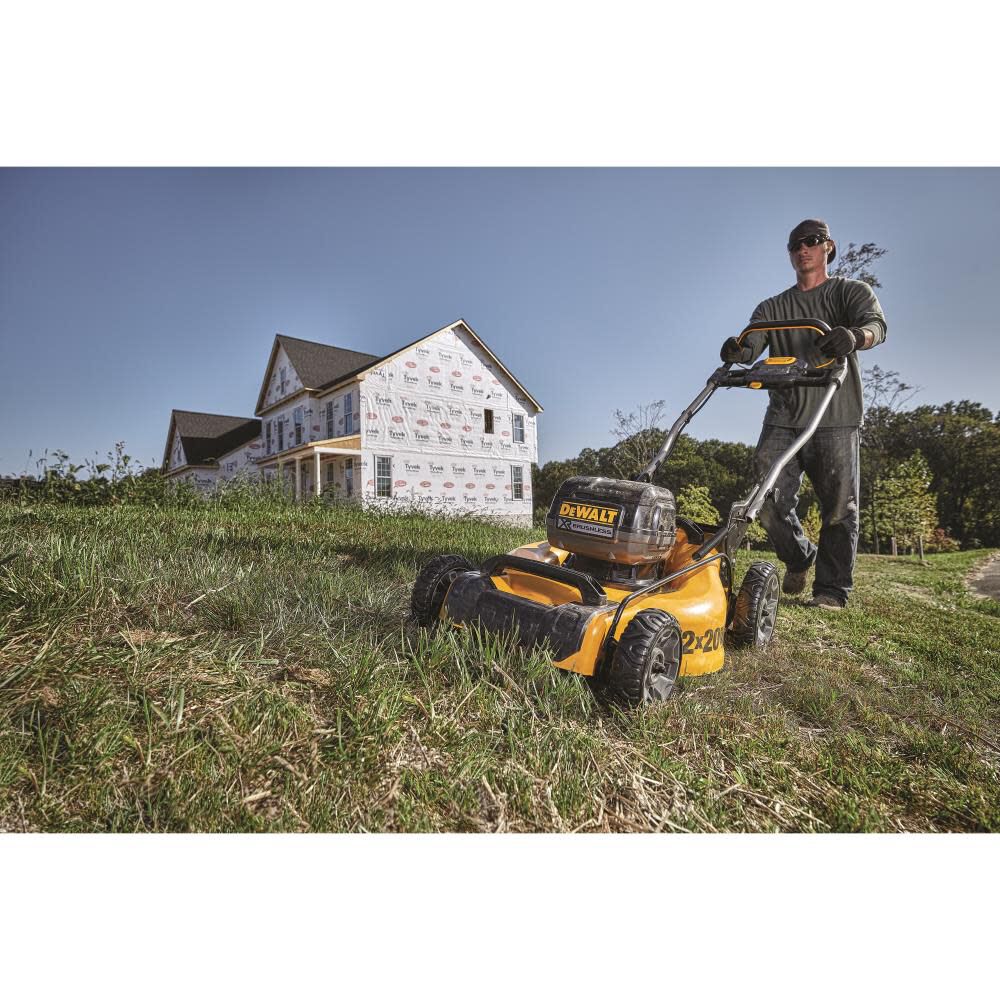 DEWALT 2x 20V MAX* Brushless 3-in-1 Cordless Lawn Mower (2 x 5.0 Ah) DCMW220P2 from DEWALT