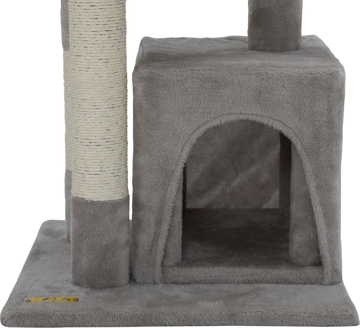 Coziwow by Jaxpety 33-in Small Cat Climbing Tree and Condo， Grey