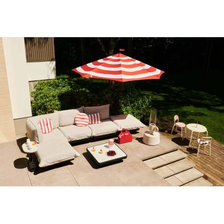 Module pouf salon de jardin palette FATBOY Paletti - Gris Mist