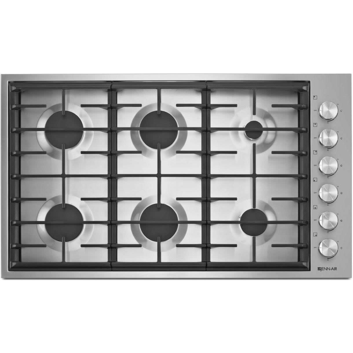 JennAir 36-inch Built-In Gas Cooktop JGC7636BS