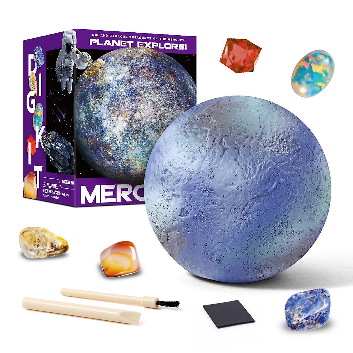 Mercury Planet Exporer Fossil Dig Archaeological Excavation Kit ，educational Science Kit Learning Toys For Kids