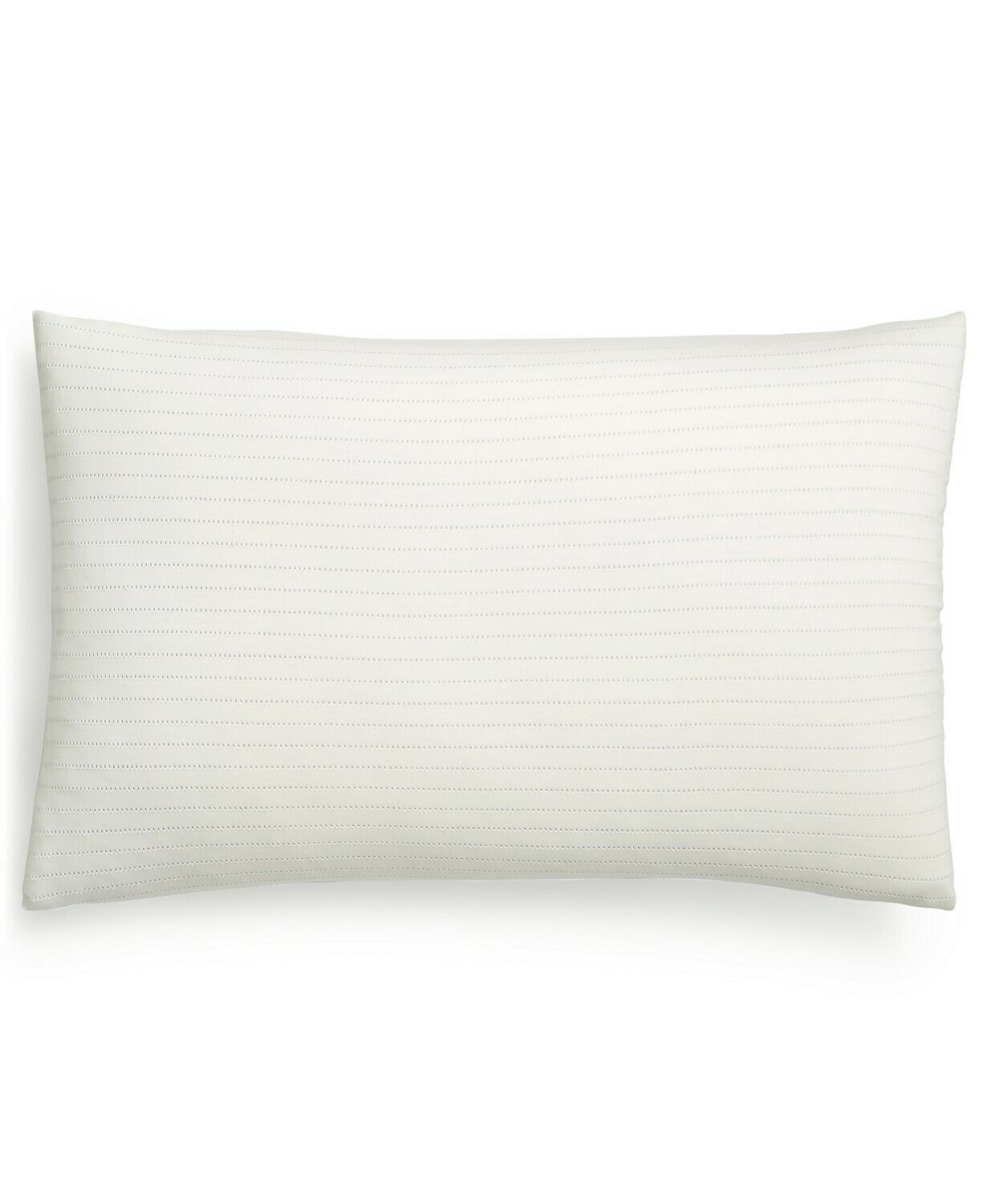 Calvin Klein Modern Cotton Blend Lennox Jacquard Stripe Pillow Sham KING Cream