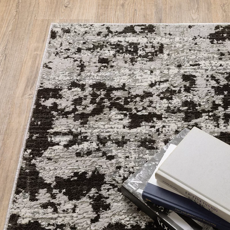 StyleHaven Cameron Blackout Contemporary Abstract Area Rug