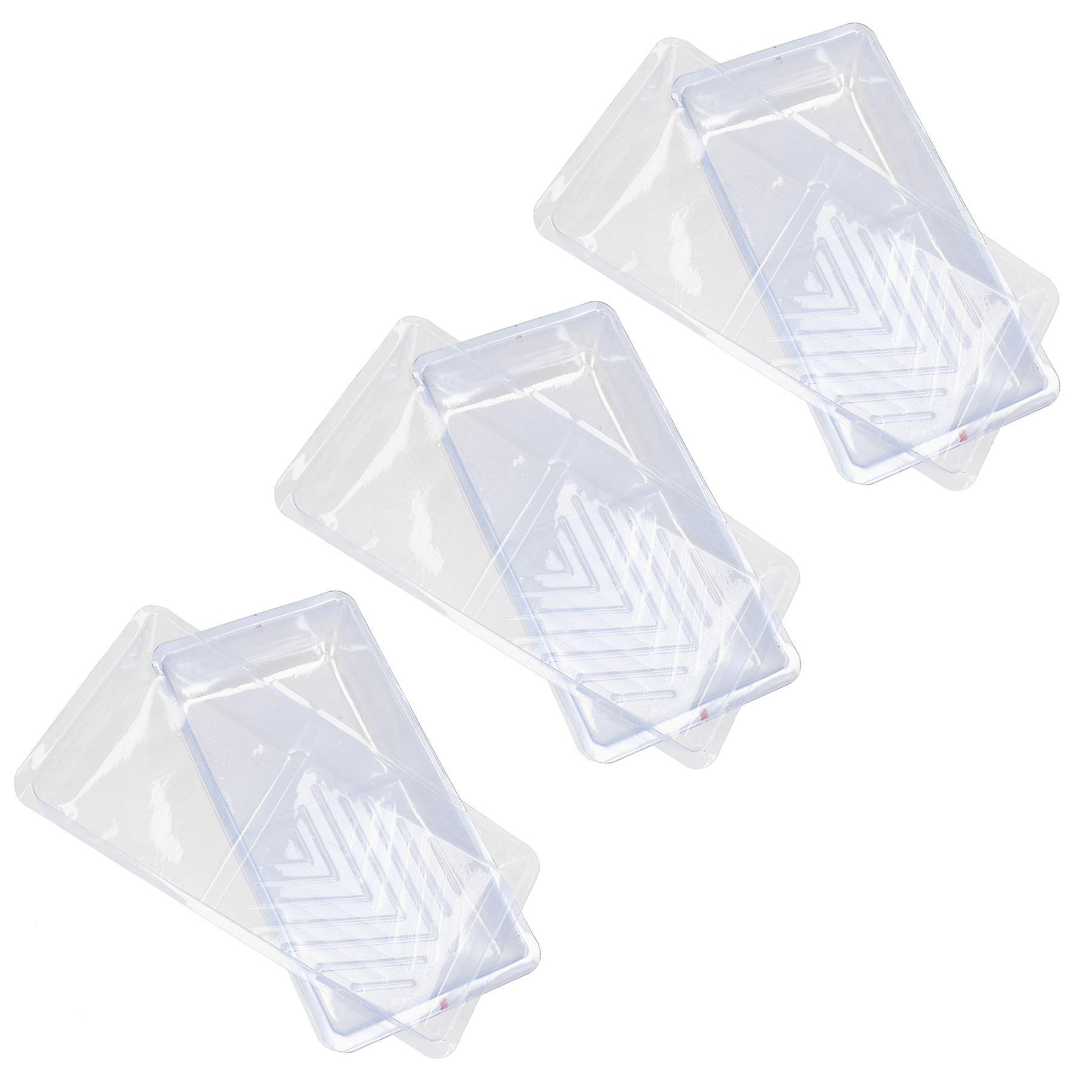 Clear Disposable Roller Tray Liners Liner for 100mm / 4” Roller Trays 15 Pack