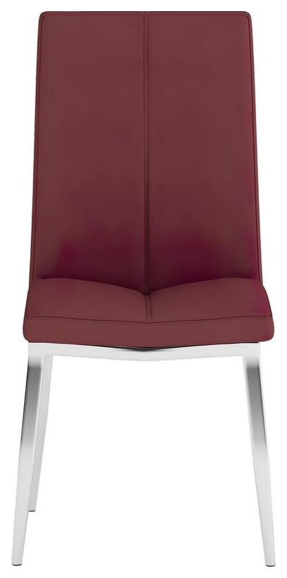 Curved Back Side Chair    Set Of 4  Red   Contemporary   Dining Chairs   by BisonOffice  Houzz