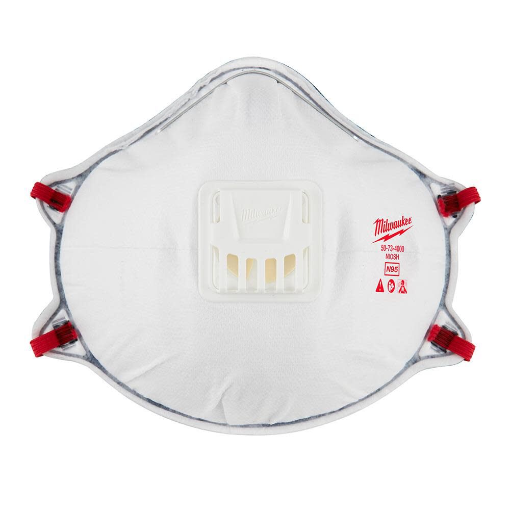 Milwaukee 3pk N95 Valved Respirator with Gasket 48-73-4002 from Milwaukee