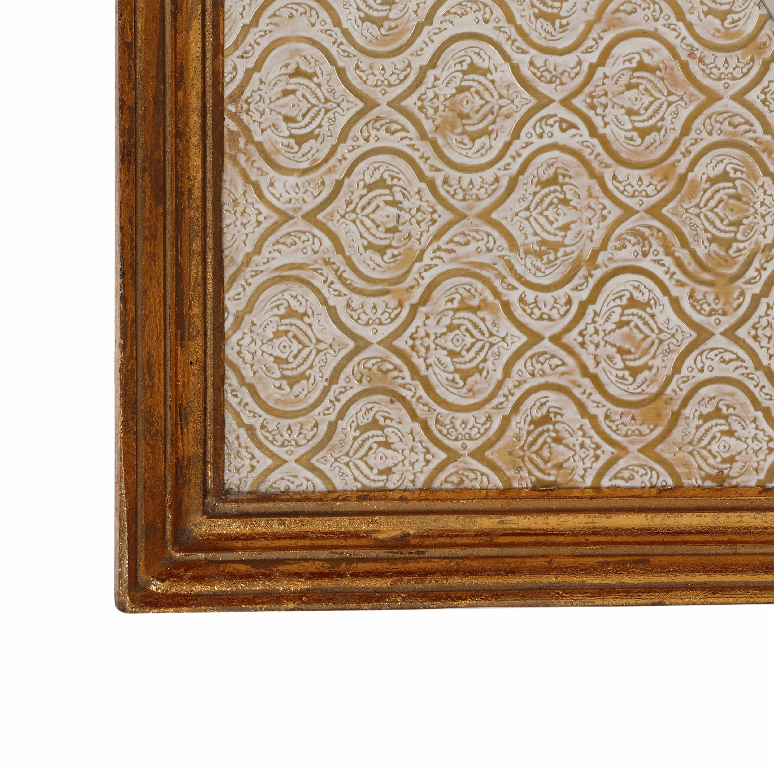 Genevieve Traditional Embossed Rectangular Mirror