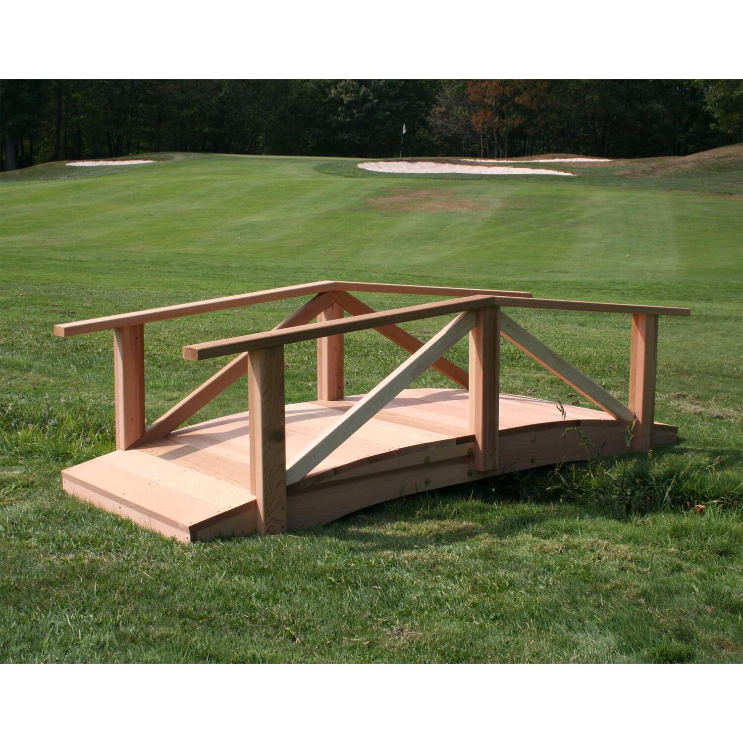 Creekvine Design Cedar Pearl River Garden Bridge-Size:10'