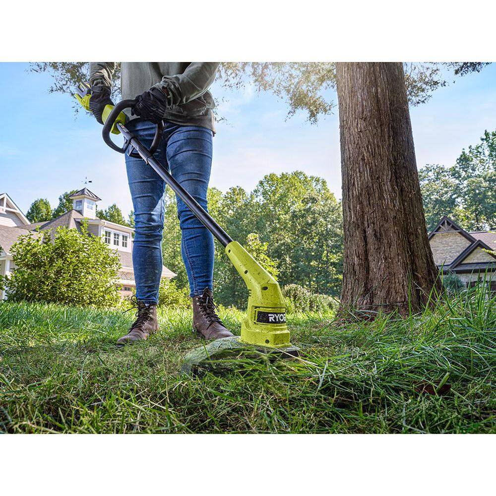 RYOBI 40V 12 in. Cordless Battery String Trimmer with Extra 3-Pack of Spools (Tool Only) RY402013BTL-AC