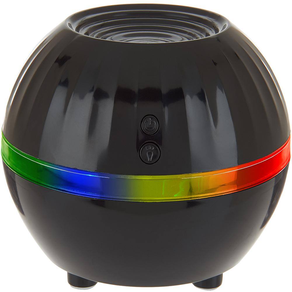 Air Innovations Ultrasonic Cool Mist Personal Humidifier with LED Mood Light HUMID37-BLACK