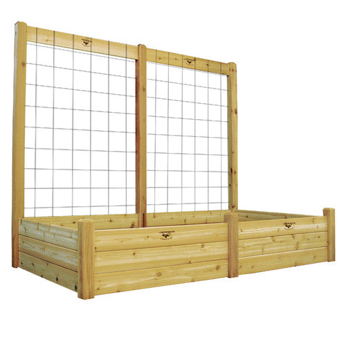 Raised Garden Bed with Trellis Kit