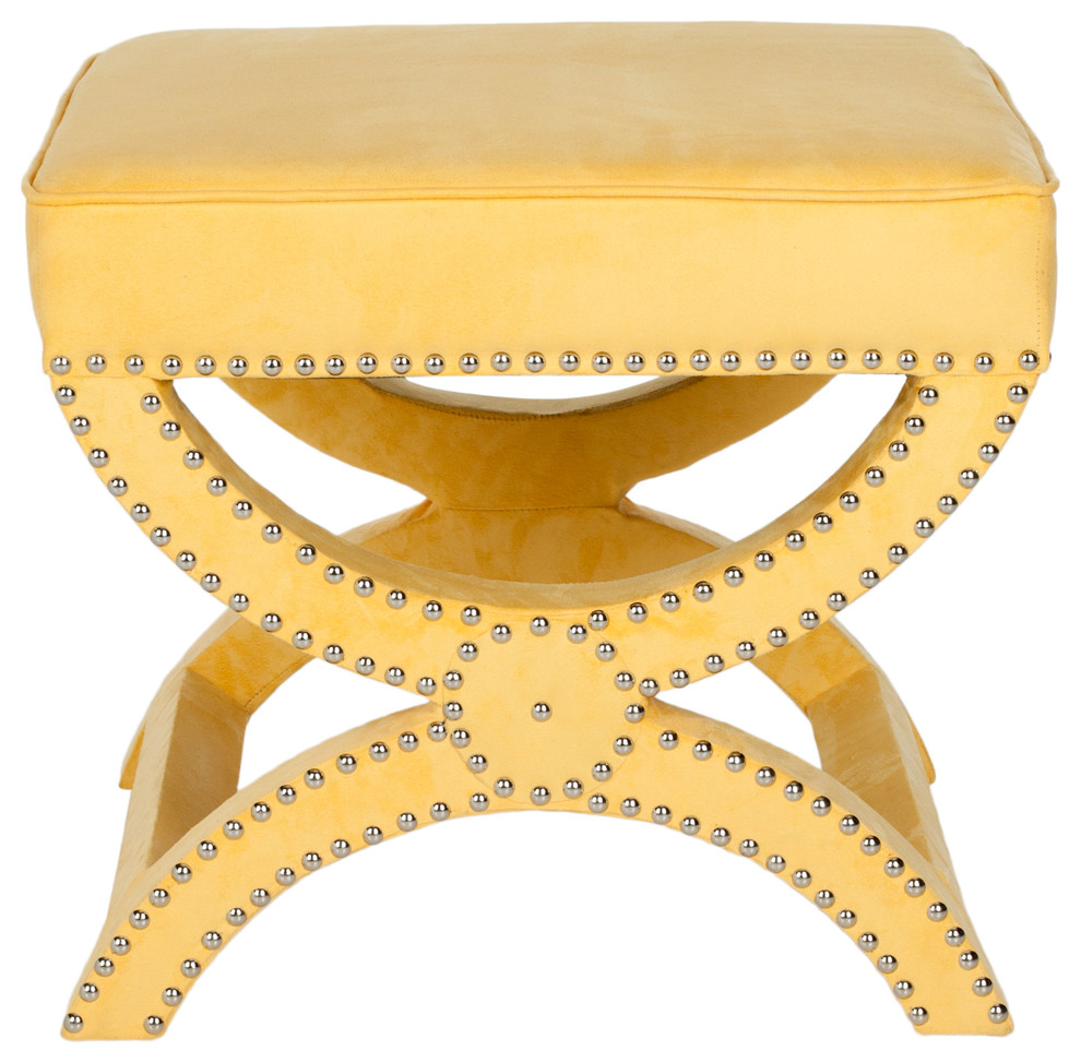 Safavieh Mystic Ottoman   Contemporary   Footstools And Ottomans   by Buildcom  Houzz