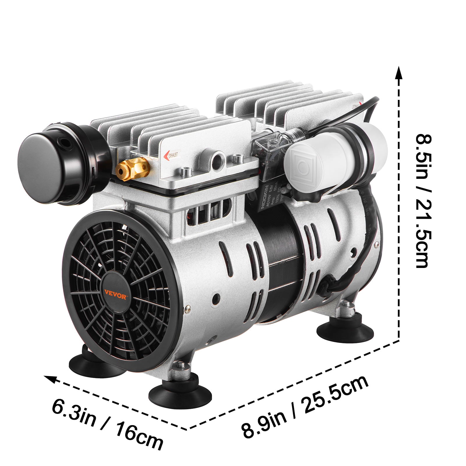 BENTISIM Pond Aerator Lake Pond Aeration Kit 3/4 HP 550W 5.2CFM for Up to 3 Acre 50' Lake