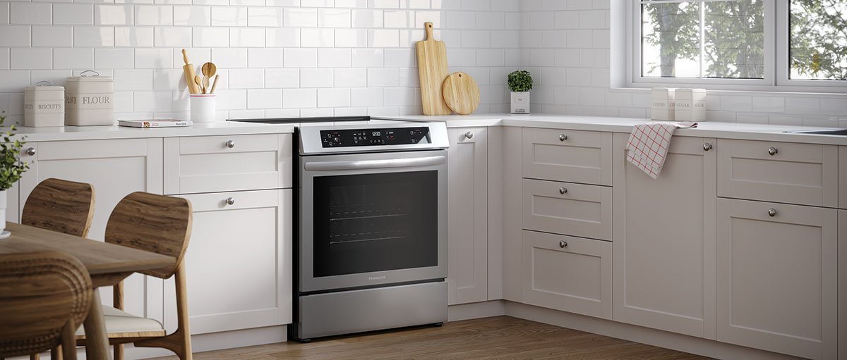 Frigidaire ADA 30-Inch Front Control Induction Range with Convection Bake in Stainless Steel