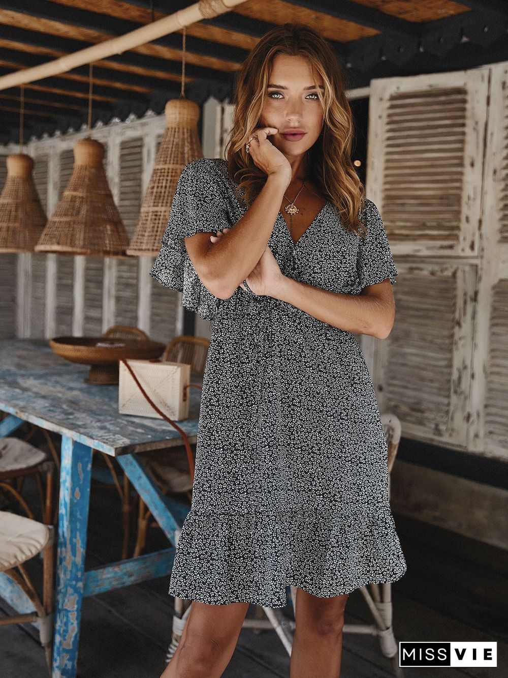 Long Sleeve Casual Loose Swing T-Shirt Dress