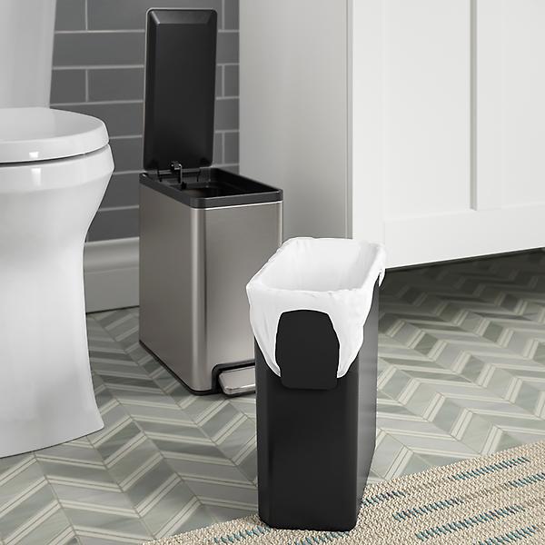 Kohler 25 gal Slim Stainless Steel Wastebasket