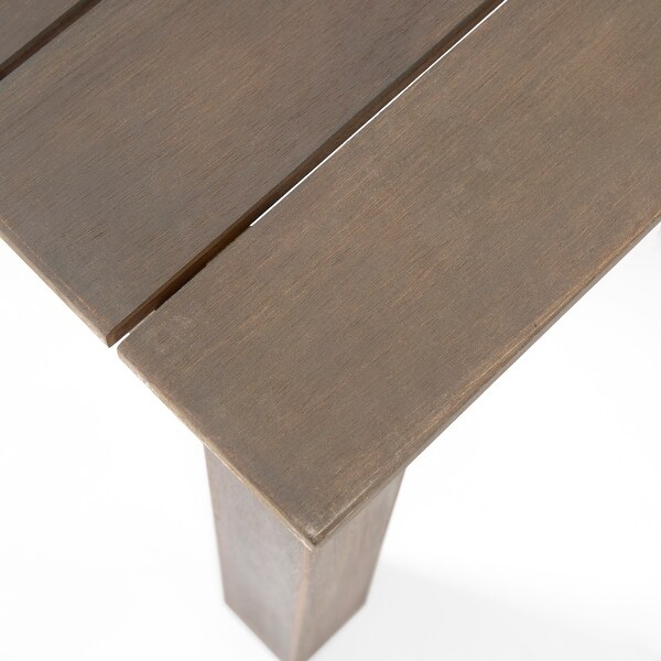 Minimalistic Style with Slat Designable Acacia Wood Side Table