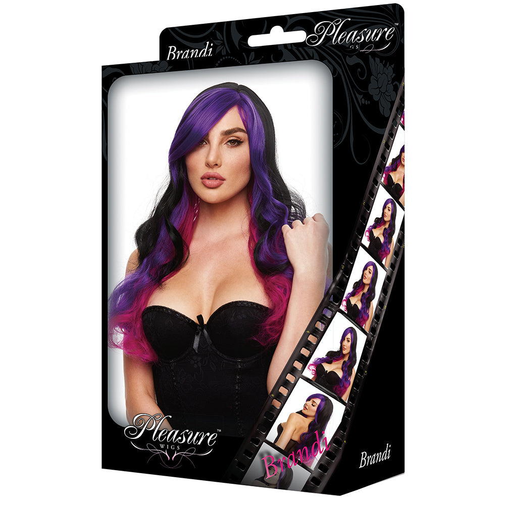 Brandi Wig in Black/Purple